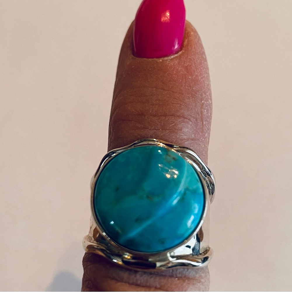 Jay King Sterling Silver Turquoise Ring - image 3